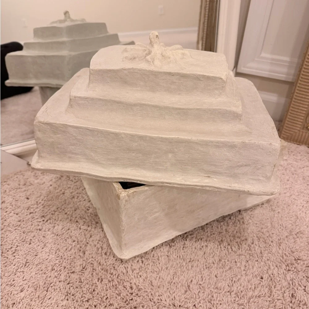 White Tiered Decorative Box